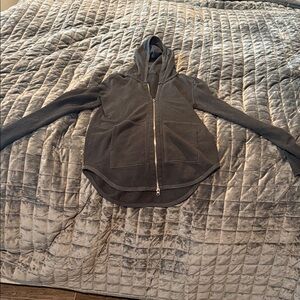 ATM Anthony Thomas Melillo Black Zip-Up Sweater